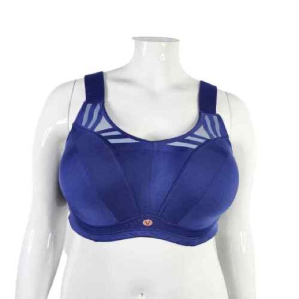 Lane Bryant Livi Active Max Support Underwire Sports Bra Women Size 44DD Blue